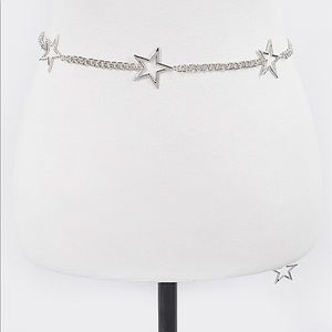 Dazzling star belt with dangling star charm